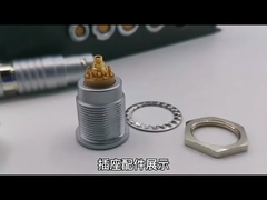Male Plug Circular Power Connector High Hardness Lemo Type