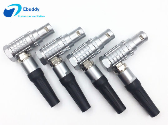 गुणवत्ता  LEMO Metal Circular Connector FHG 1B 2 3 4 5 6 7 8 10 14 16 Pin Right Angle Connector Male कारखाना